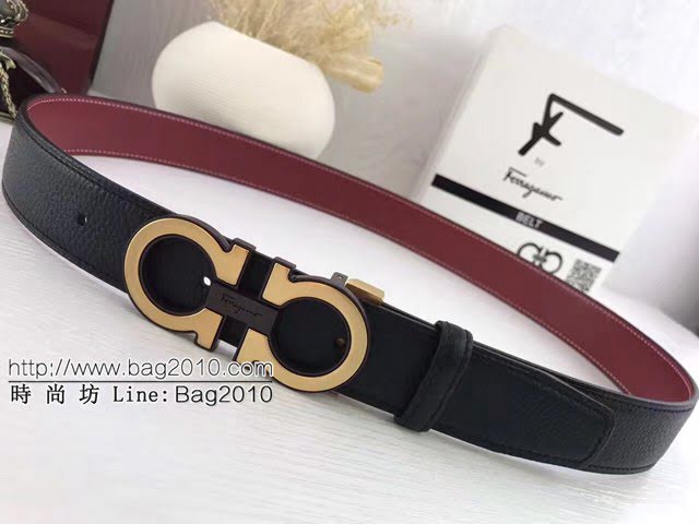 菲拉格慕男士皮帶 Ferragamo雙面牛皮爆款腰帶  jjp2229